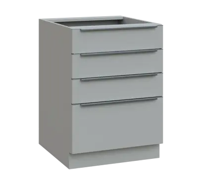 SIS - 6Z41 spodní skříňka, 4-zásuvková, 870x600x600, šedá